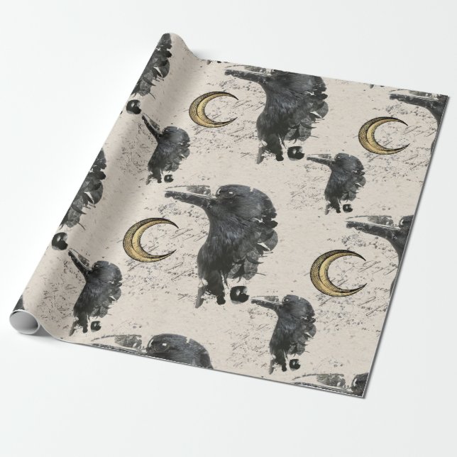 Cadeau Papier d'enveloppement de l'affiche Raven Alchemy (Déroulé)