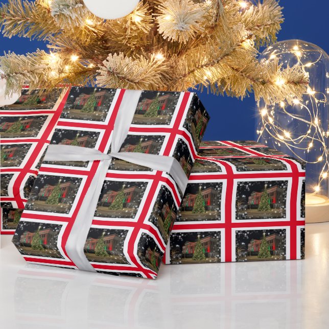 Cadeau Papier d'enveloppement de l'arbre de Noël (Vacances)