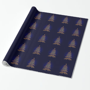 Cadeau Papier d'enveloppement de l'arbre de Noël de la cl