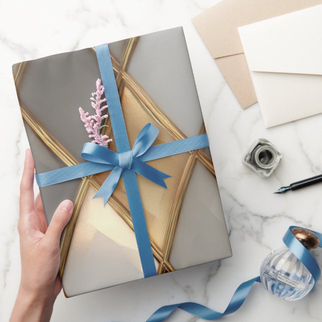 Cadeau Papier d'enveloppement de luxe géométrique moderne (Cadeaux)