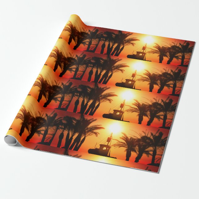 Cadeau Papier d'enveloppement de matelas de vacances, (Déroulé)