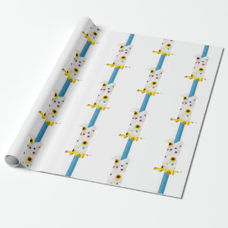 Cadeau Papier d'enveloppement de matte de tournesol