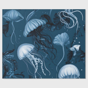Cadeau Papier d'enveloppement de méduse de mer profonde