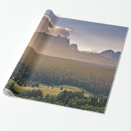Cadeau Papier d'enveloppement de montagne peint