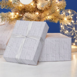 Cadeau Papier d'enveloppement de mur de briques blanches