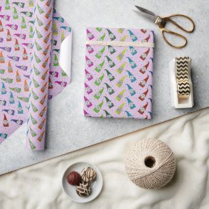 Cadeau Papier d'enveloppement de nappes colorées