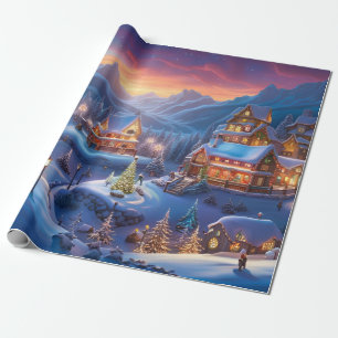 Cadeau Papier d'enveloppement de Noël,