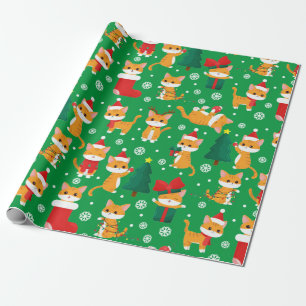 Cadeau Papier d'enveloppement de Noël à la petite table