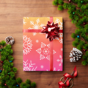 Cadeau Papier d'enveloppement de Noël Arc-en-ciel moderne