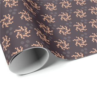 Cadeau Papier d'enveloppement de Noël brun foncé