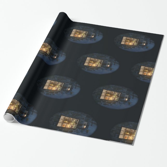 Cadeau Papier d'enveloppement de Noël Cwm (Déroulé)