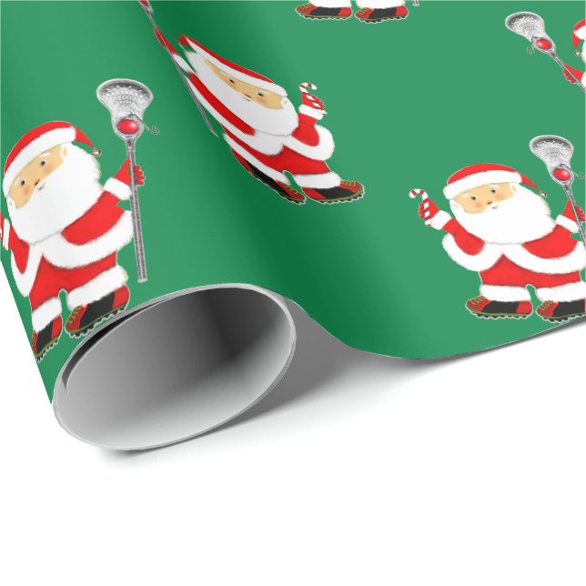 Cadeau Papier d'enveloppement de Noël de crosse (Coin rond)