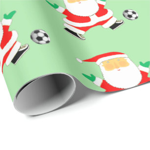 Cadeau Papier d'enveloppement de Noël de football