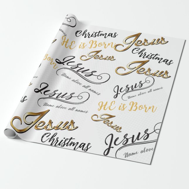 Cadeau Papier d'enveloppement de Noël de Jésus (Déroulé)