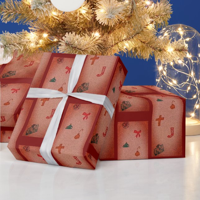 Cadeau Papier d'enveloppement de Noël de Kathy (Vacances)