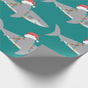 Cadeau Papier d'enveloppement de Noël de requin