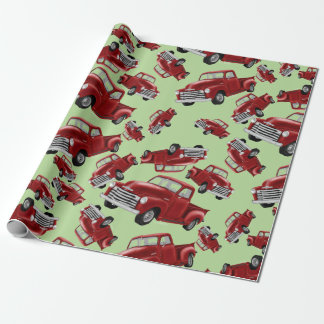 Cadeau Papier d'enveloppement de Noël des Camions rouges