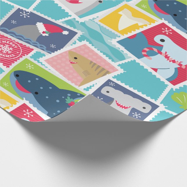 Cadeau Papier d'enveloppement de Noël des espèces de requ (Coin)