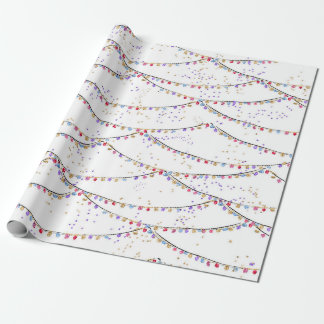 Cadeau Papier d'enveloppement de Noël des Fêtes tropicale