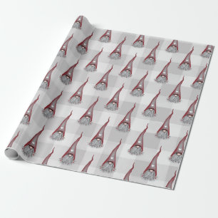 Cadeau Papier d'enveloppement de Noël des Gnomes scandin