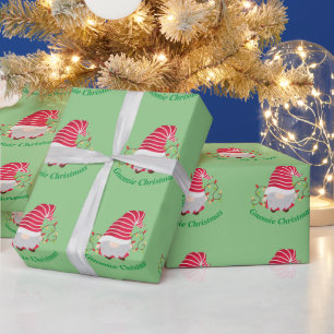 Cadeau Papier d'enveloppement de Noël Gnomie