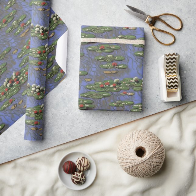 Cadeau Papier d'enveloppement de Noël inspiré Claude Mone (Artisanat)