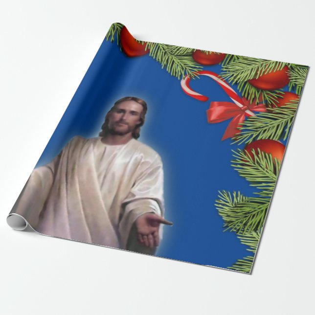 Cadeau Papier d'enveloppement de Noël Jésus (Déroulé)