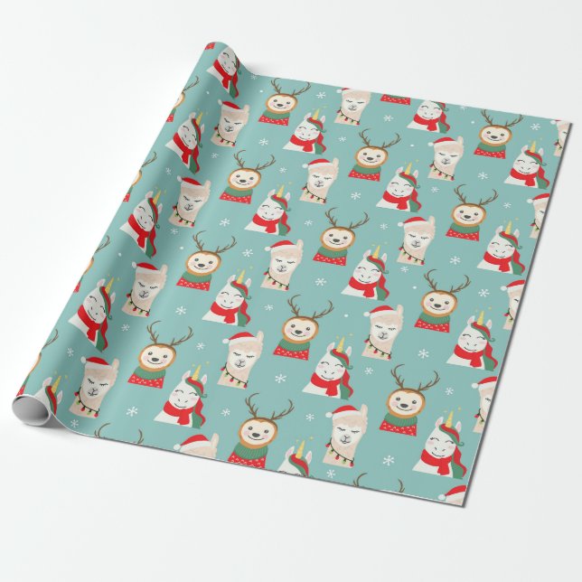 Cadeau Papier d'enveloppement de Noël mignon (Déroulé)