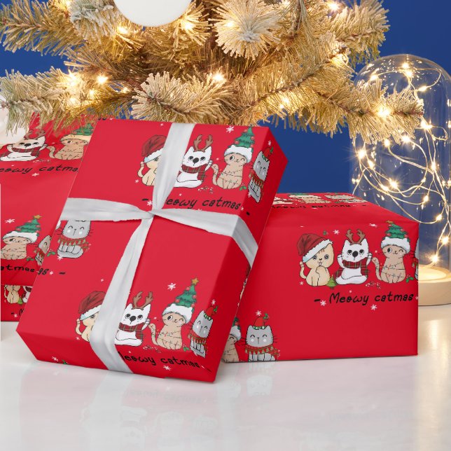 Cadeau Papier d'enveloppement de Noël mignon (Vacances)