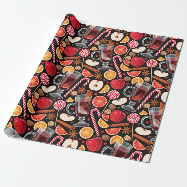 Cadeau Papier d'enveloppement de Noël mignon (Déroulé)
