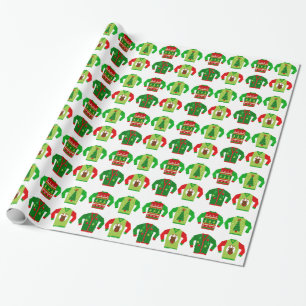 Cadeau Papier d'enveloppement de Noël moche