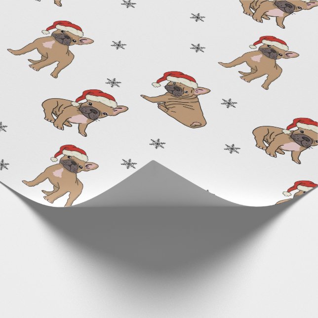 Cadeau Papier d'enveloppement de Noël pour Bulldog (Coin)