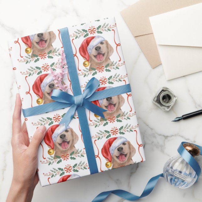Cadeau Papier d'enveloppement de Noël pour chien de chiot (Cadeaux)