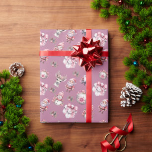 Cadeau Papier d'enveloppement de Noël pour enfants mignon