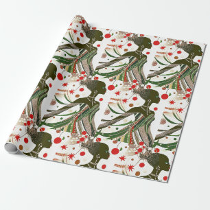 Cadeau Papier d'enveloppement de Noël pour femme