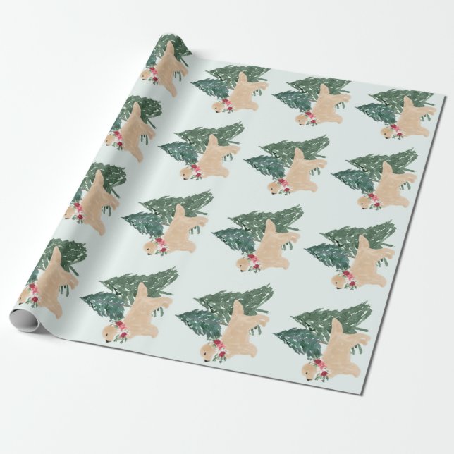 Cadeau Papier d'enveloppement de Noël pour les récupérate (Déroulé)