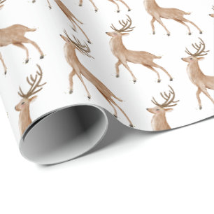 Cadeau Papier d'enveloppement de Noël pour rennes d'aqua