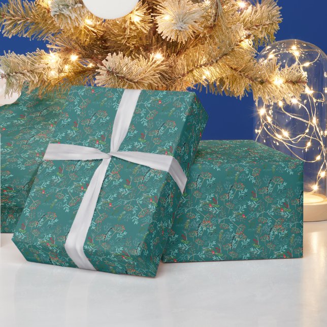 Cadeau Papier d'enveloppement de Noël rustique naturel (Vacances)