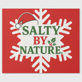 Cadeau Papier d'enveloppement de Noël SaltyByNature