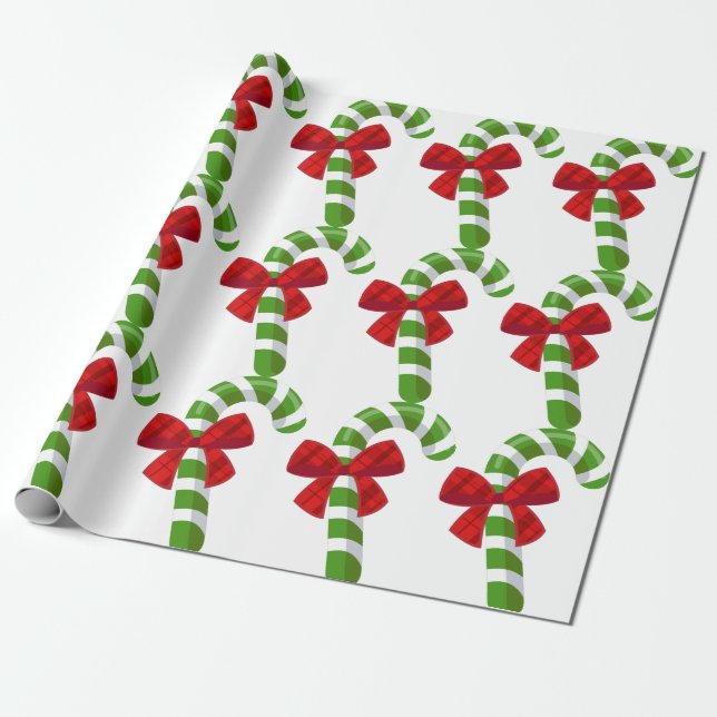 Cadeau Papier d'enveloppement de Noël sucre de canne (Déroulé)