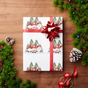 Cadeau Papier d'enveloppement de Noël trois Gnome