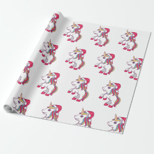 Cadeau Papier d'enveloppement de Noël Unicorn, Unicorn