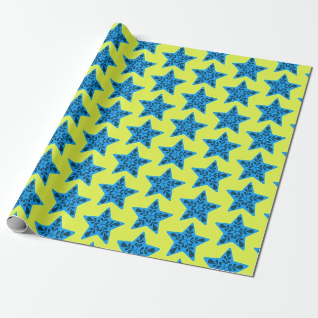 Cadeau Papier d'enveloppement de Noël vibrant (Déroulé)