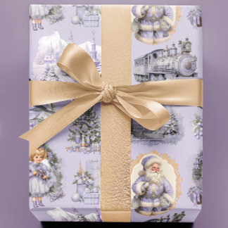 Cadeau Papier d'enveloppement de Noël victorien d'antiqui