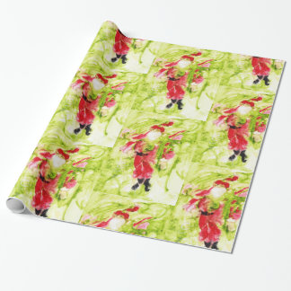 Cadeau Papier d'enveloppement de Noël Whimsical Père Noël