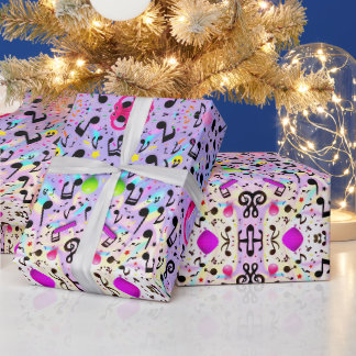 Cadeau Papier d'enveloppement de notes folles