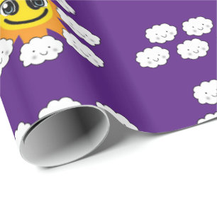 Cadeau Papier d'enveloppement de nuages