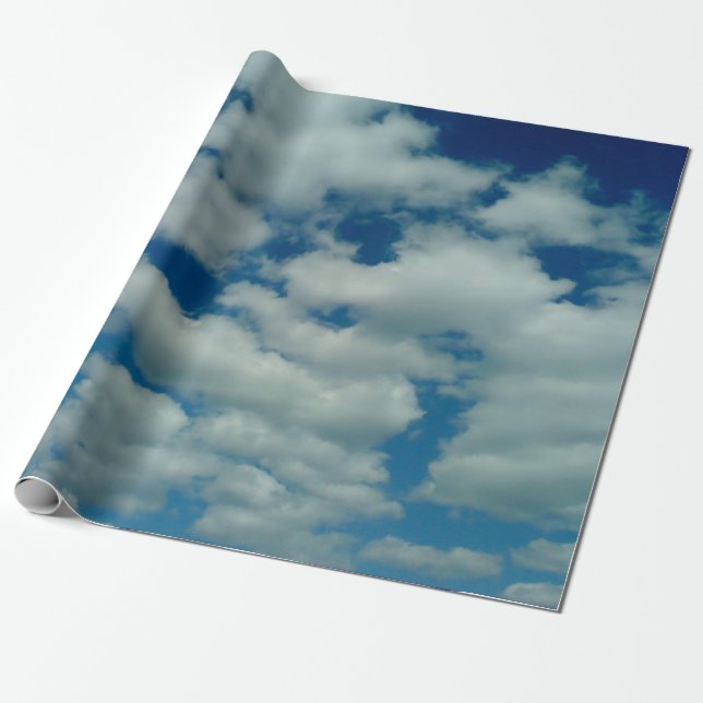 Cadeau Papier d'enveloppement de nuages (Déroulé)