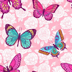Cadeau Papier d'enveloppement de papillons