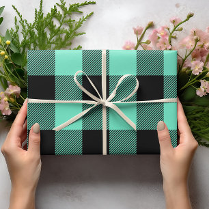 Cadeau Papier d'enveloppement de Pâques de Buffle vert mo